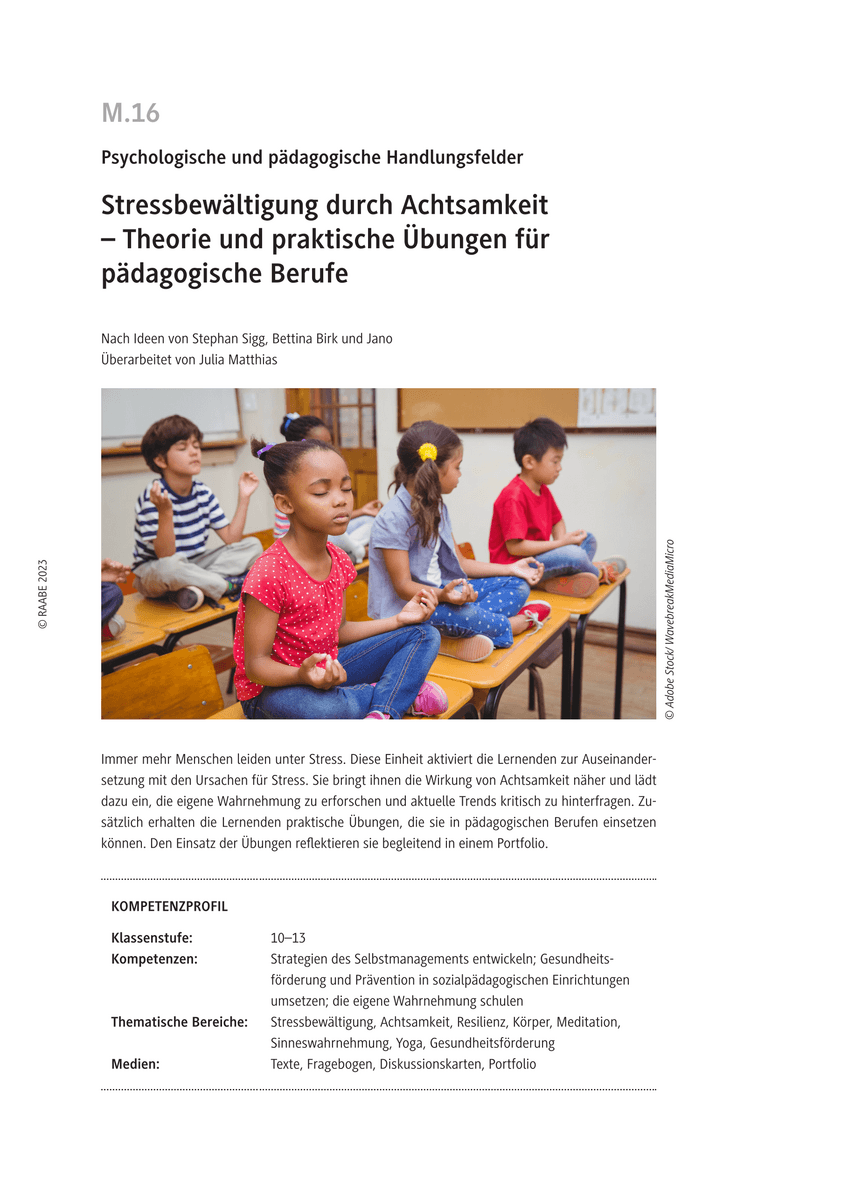 Stressbewältigung durch Achtsamkeit