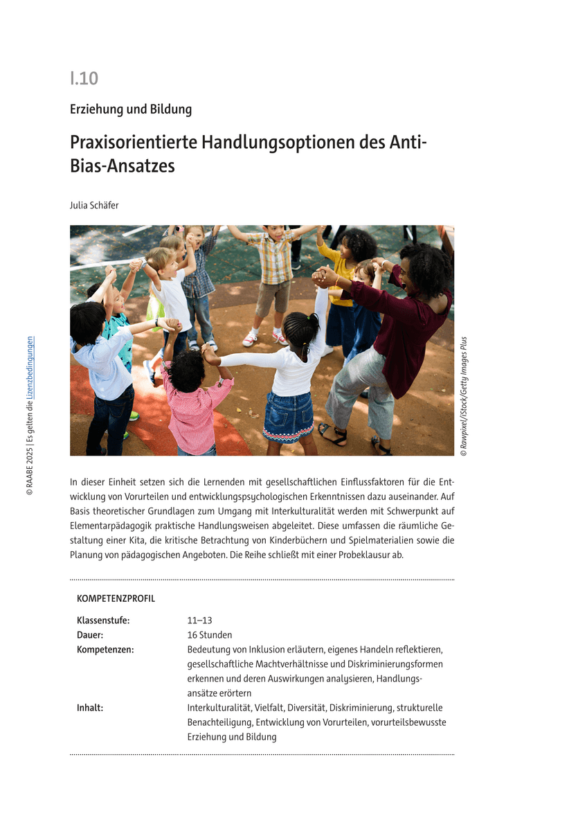 Praxisorientierte Handlungsoptionen des Anti-Bias-Ansatzes