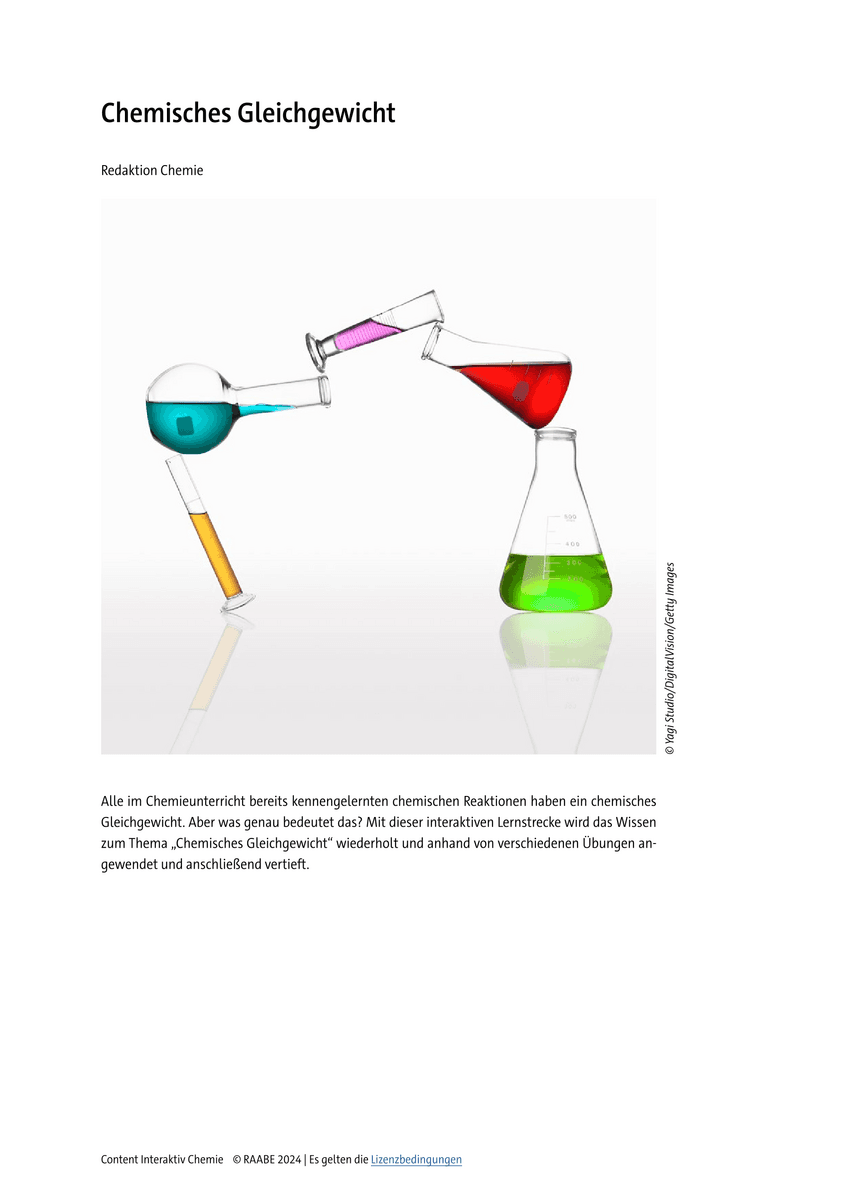 Chemisches Gleichgewicht