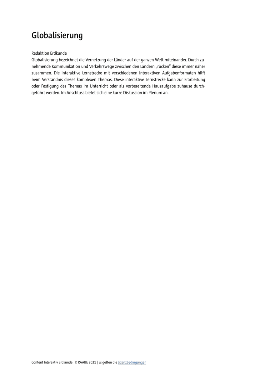 Globalisierung