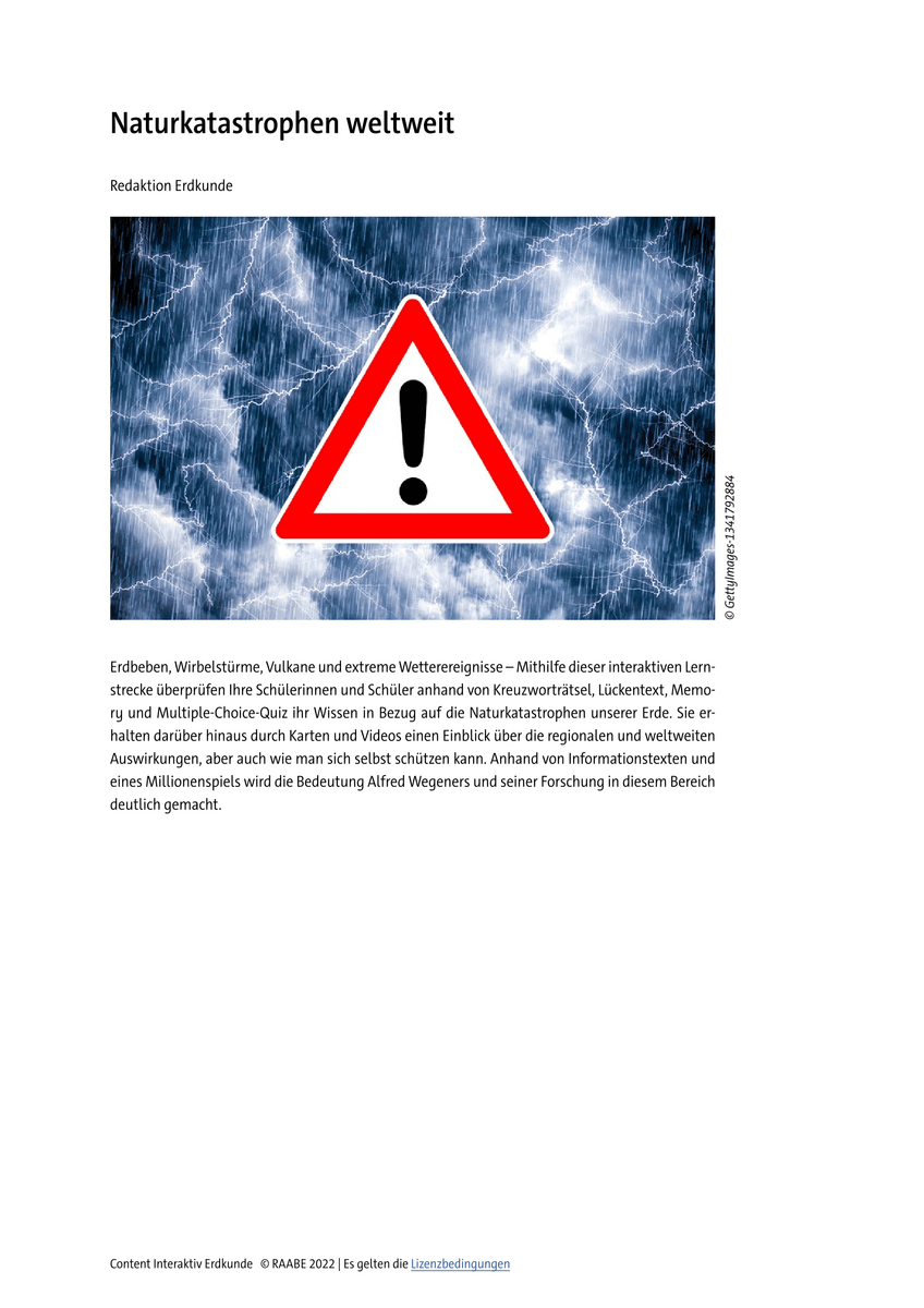Naturkatastrophen weltweit