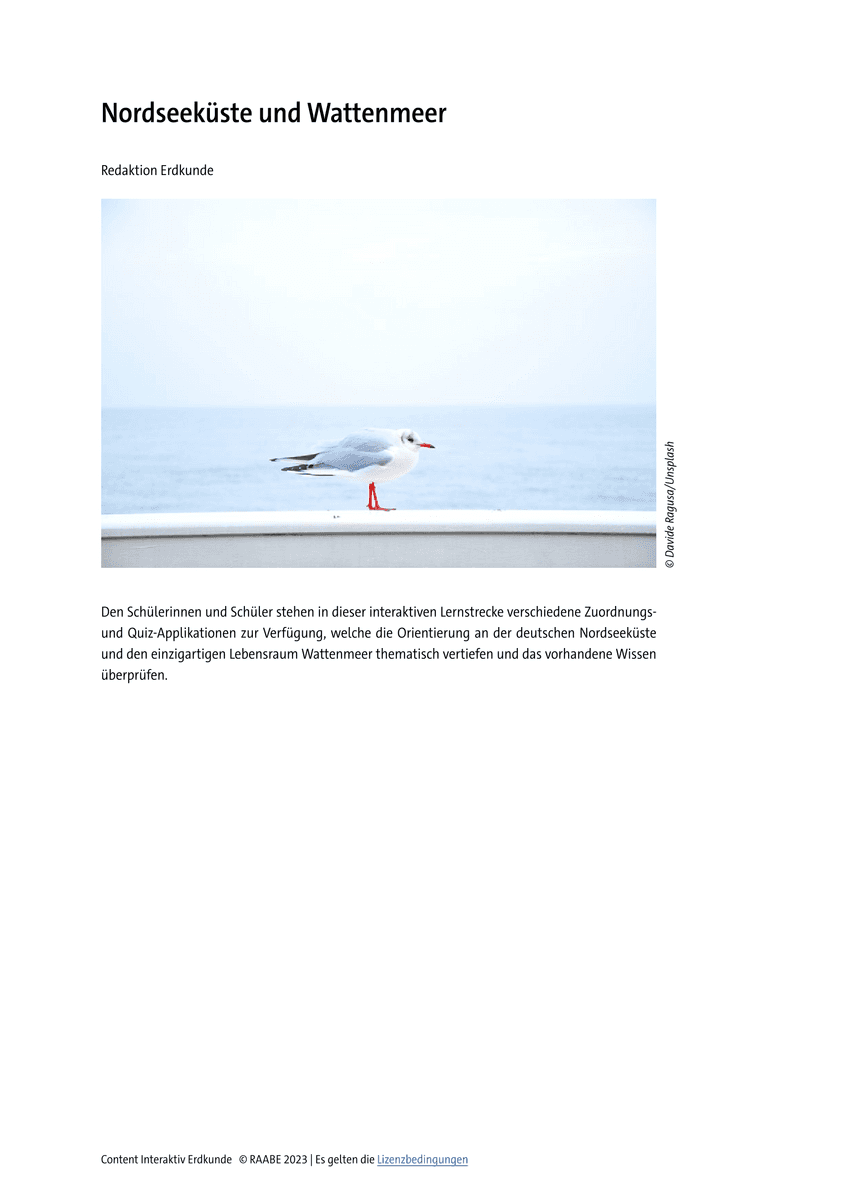 Nordseeküste und Wattenmeer