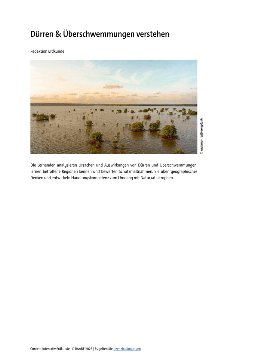 Dürren & Überschwemmungen verstehen