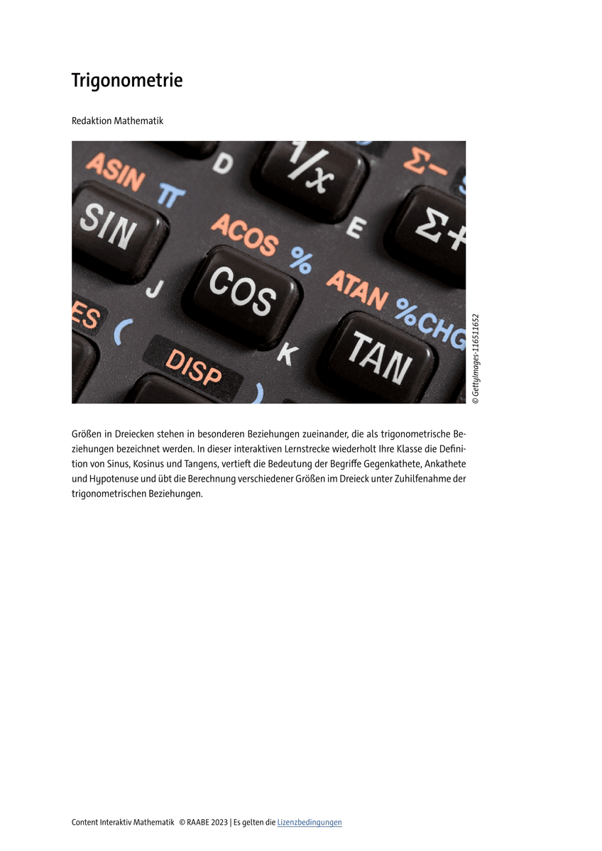 Trigonometrie