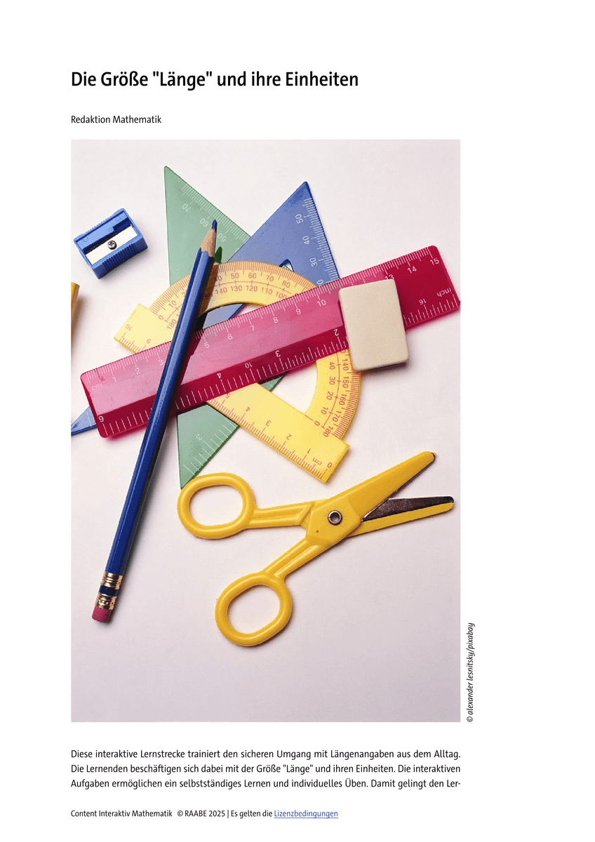 Die Größe "Länge" und ihre Einheiten