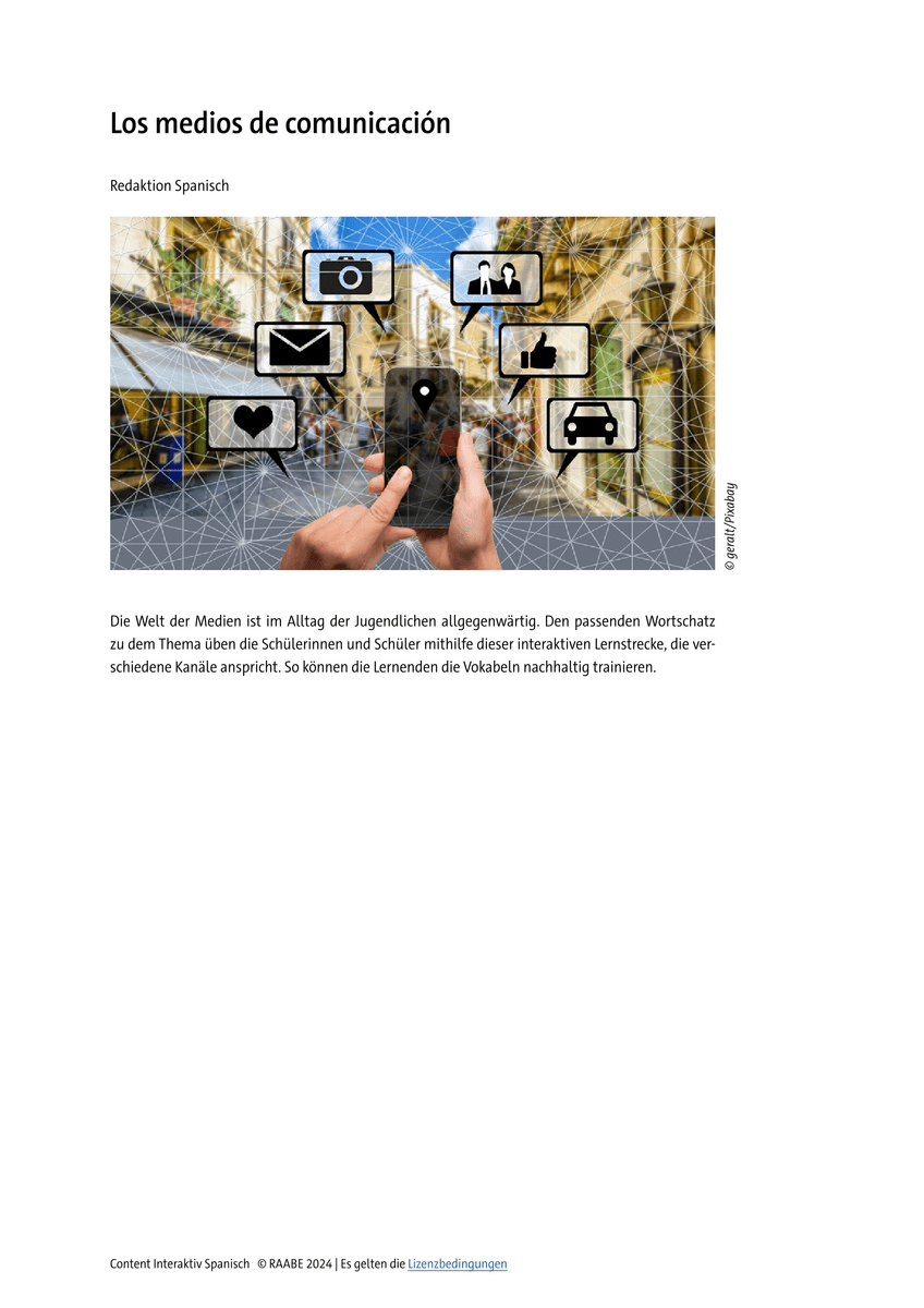 Los medios de comunicación