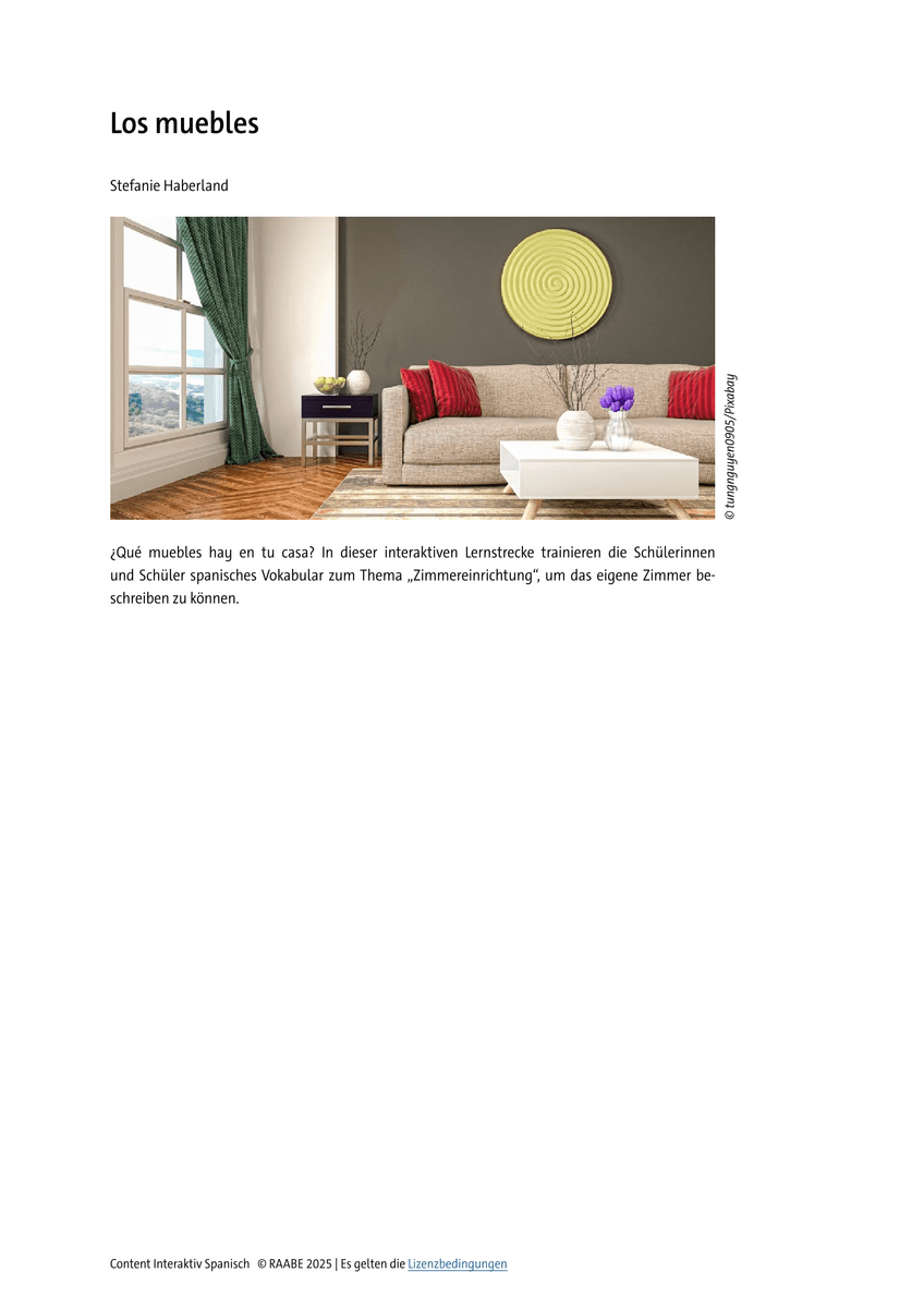 Los muebles