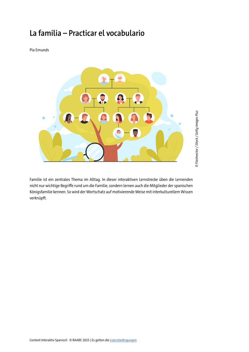 La familia – Practicar el vocabulario