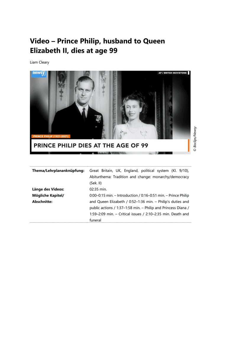 Video – Prince Philip, husband to Queen Elizabeth II, dies at age 99