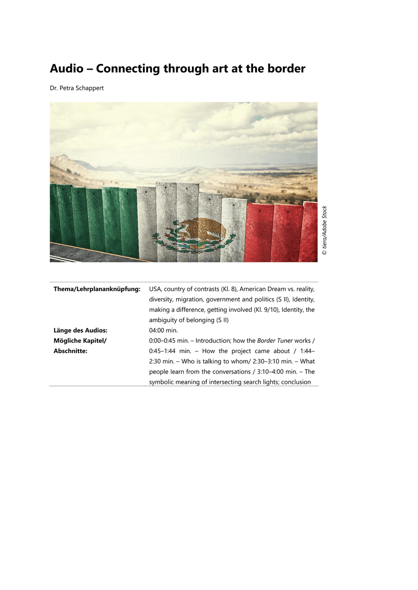Audio – Connecting through art at the border