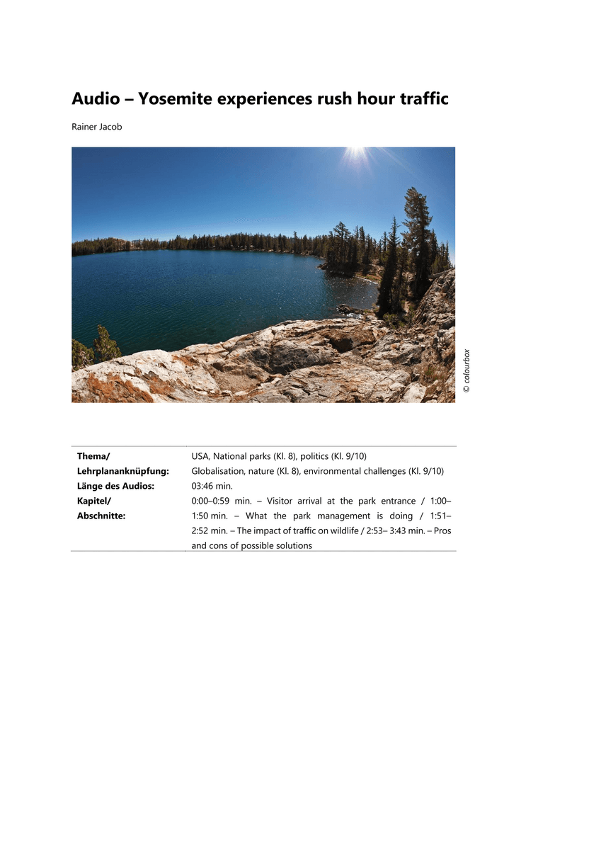 Listening: Yosemite experiences rush hour traffic