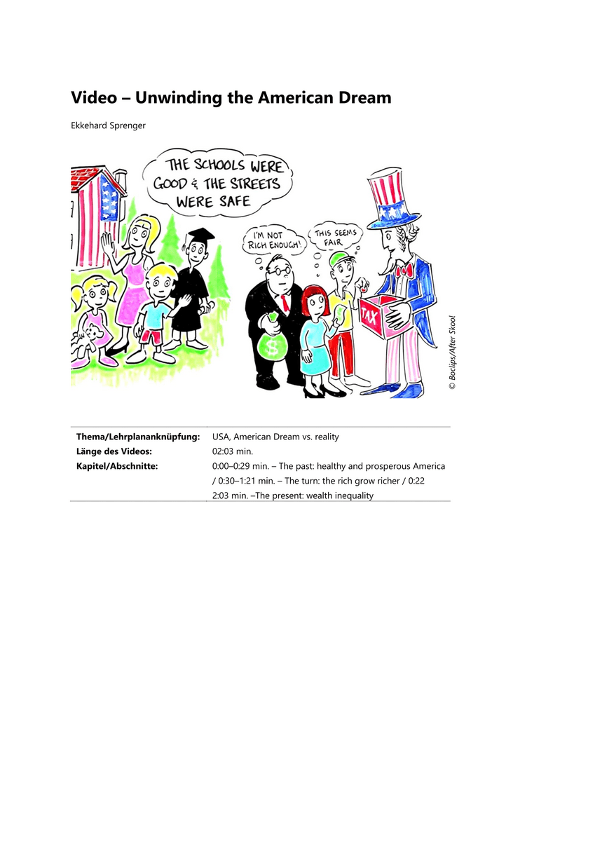 Video – Unwinding the American Dream