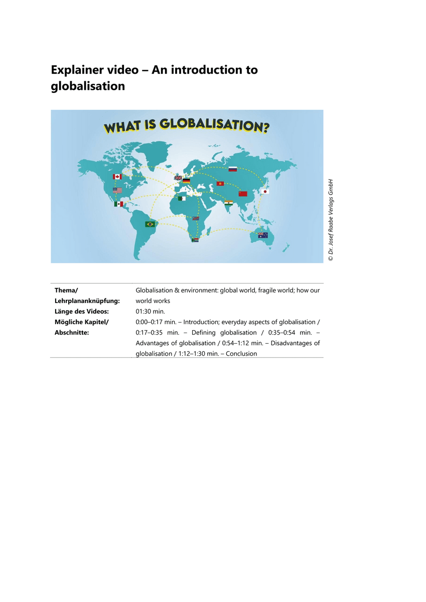 Viewing: An introduction to globalisation