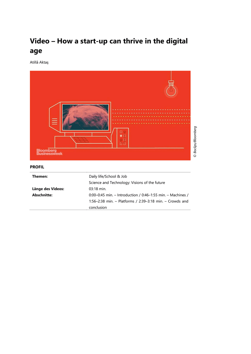 Viewing: How a start-up can thrive in the digital age