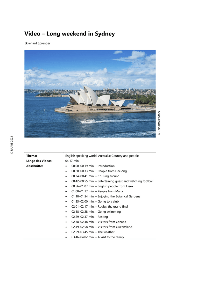 Video – Long weekend in Sydney
