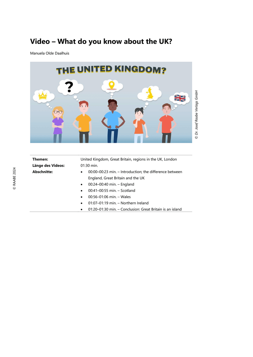 Video – What do you know about the UK?