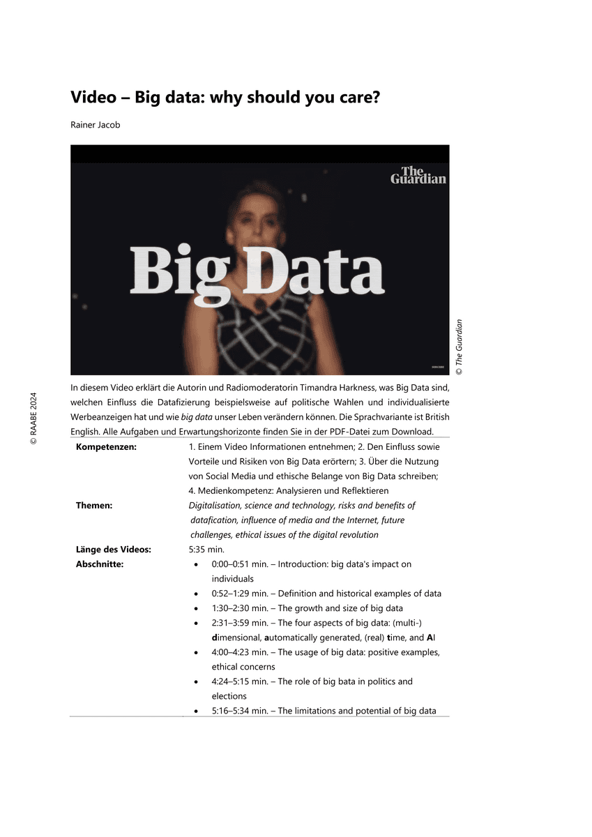 Video – Big data: why should you care?