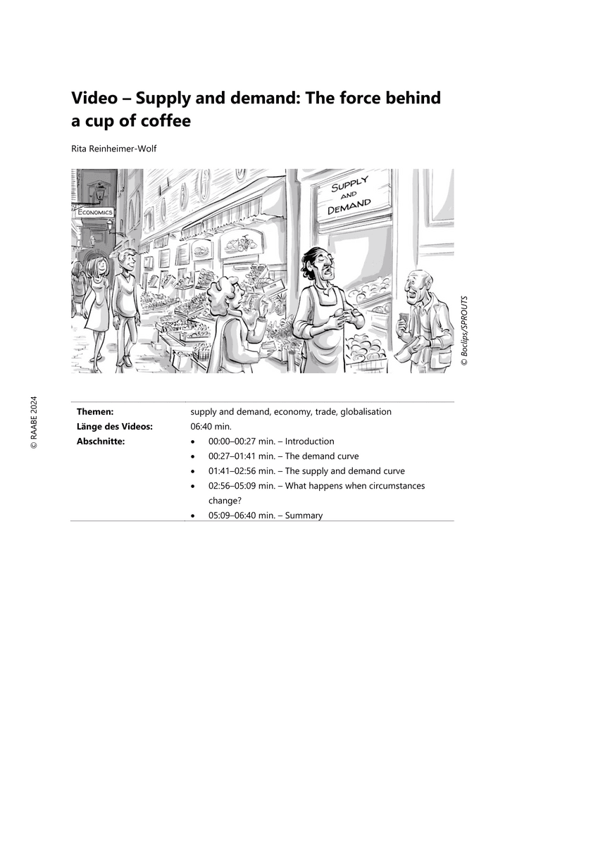 Viewing: Supply and demand