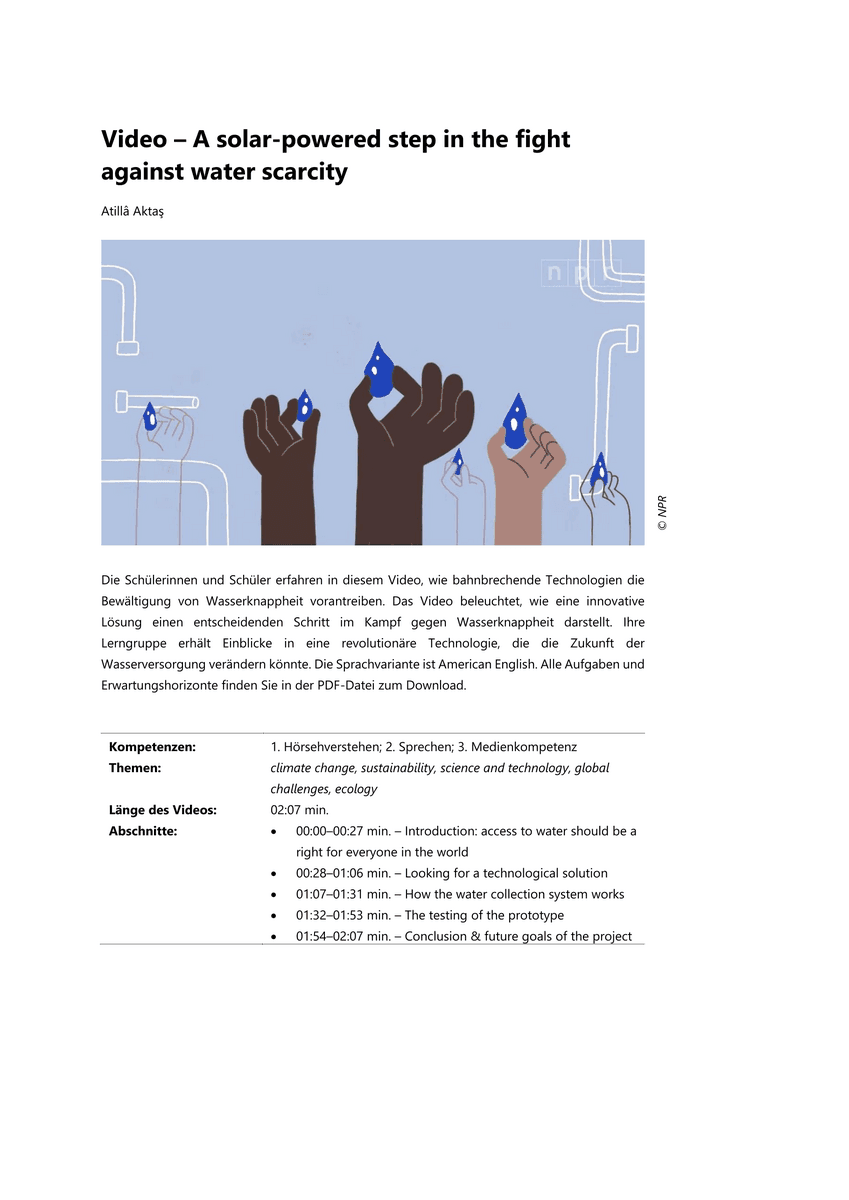 Viewing: A solar-powered step in the fight against water scarcity