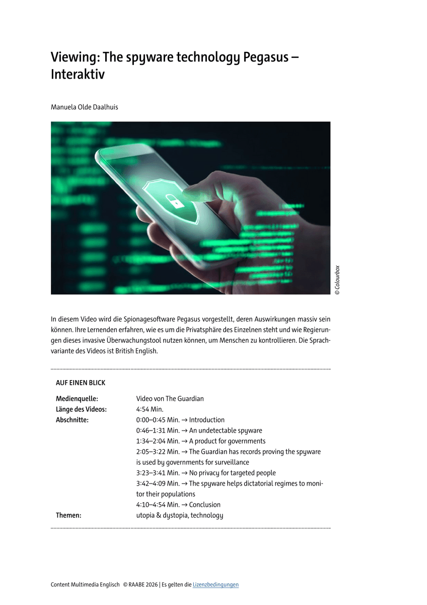 Viewing: The spyware technology Pegasus