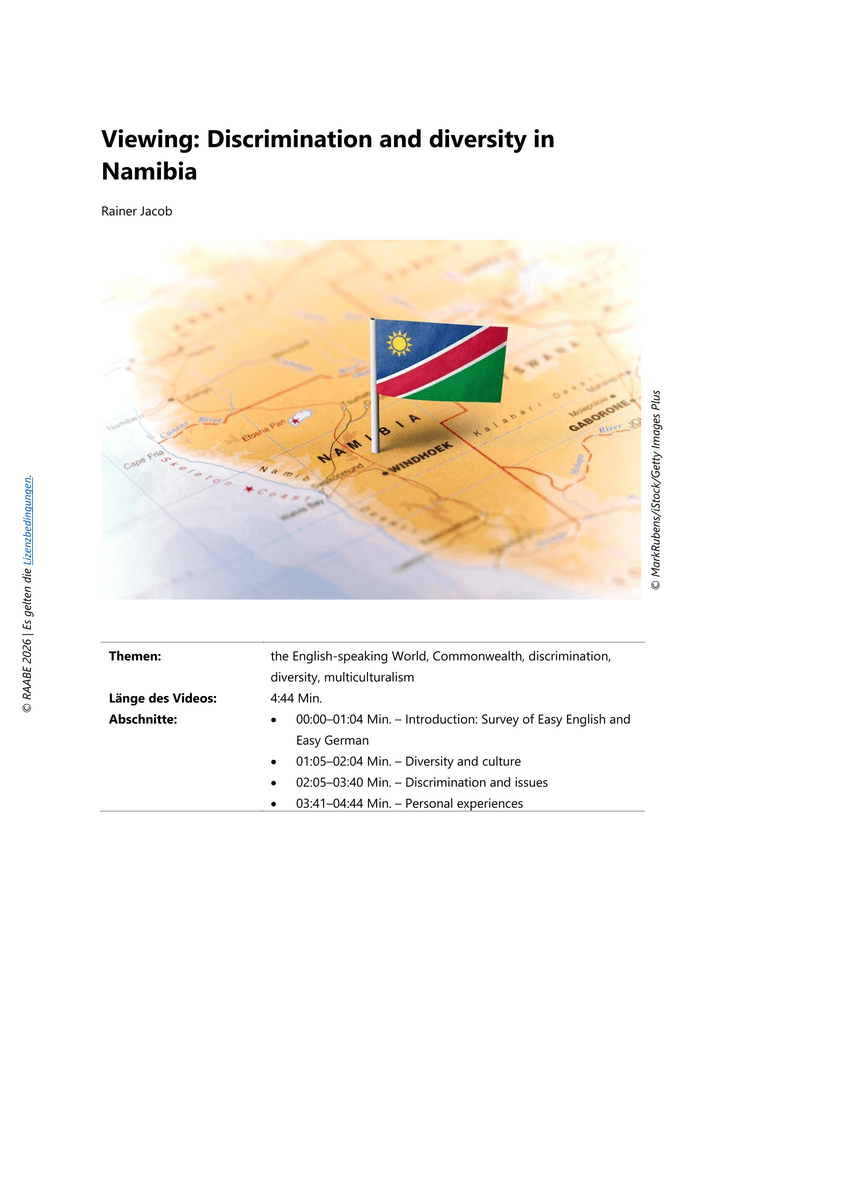 Viewing: Discrimination and diversity in Namibia