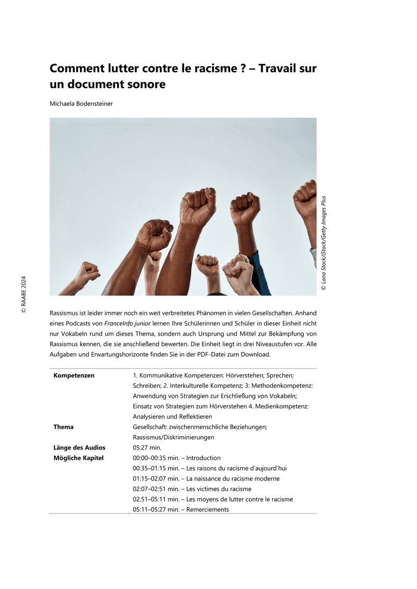 Audio: Comment lutter contre le racisme ?
