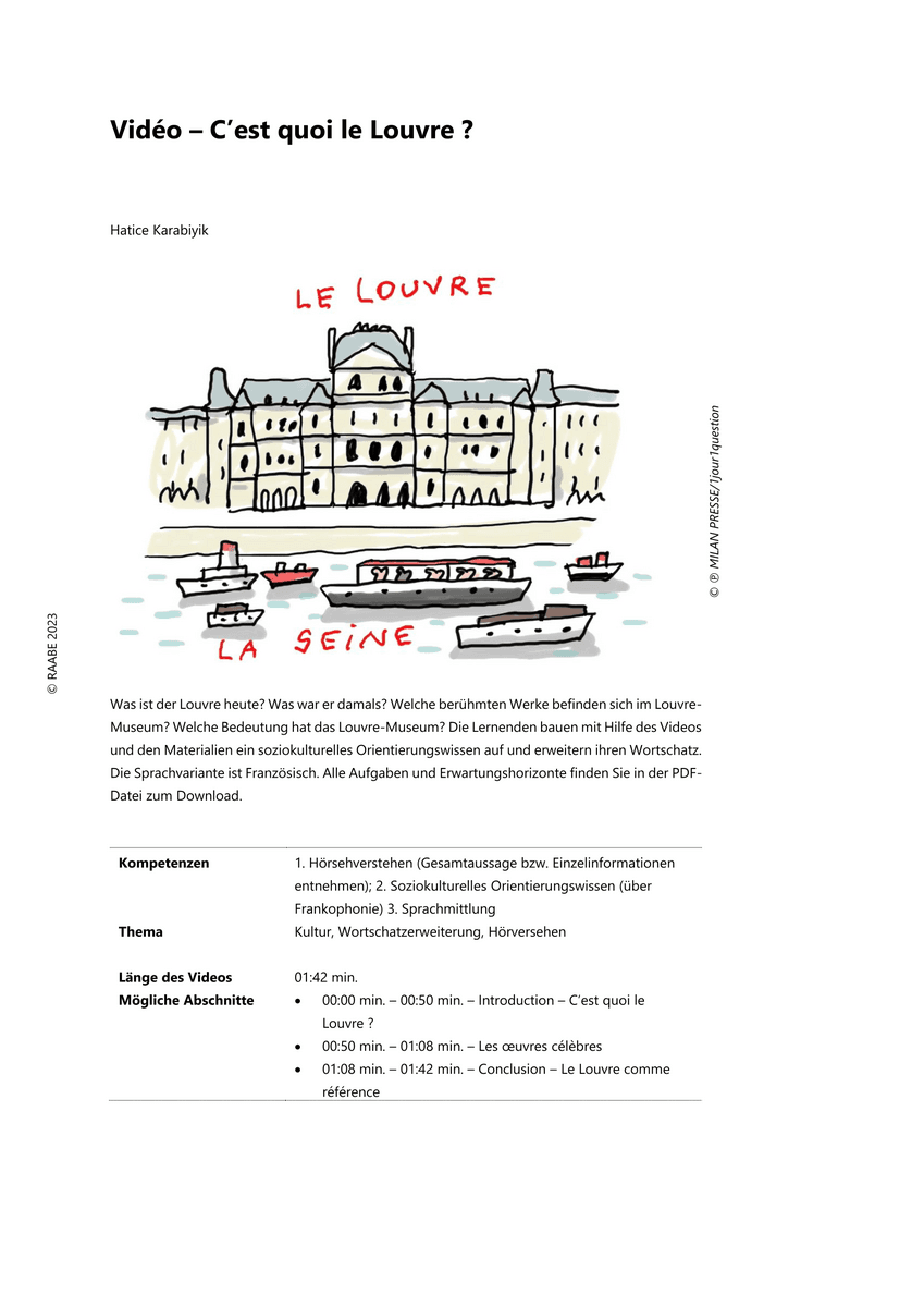 Vidéo – C’est quoi le Louvre ?