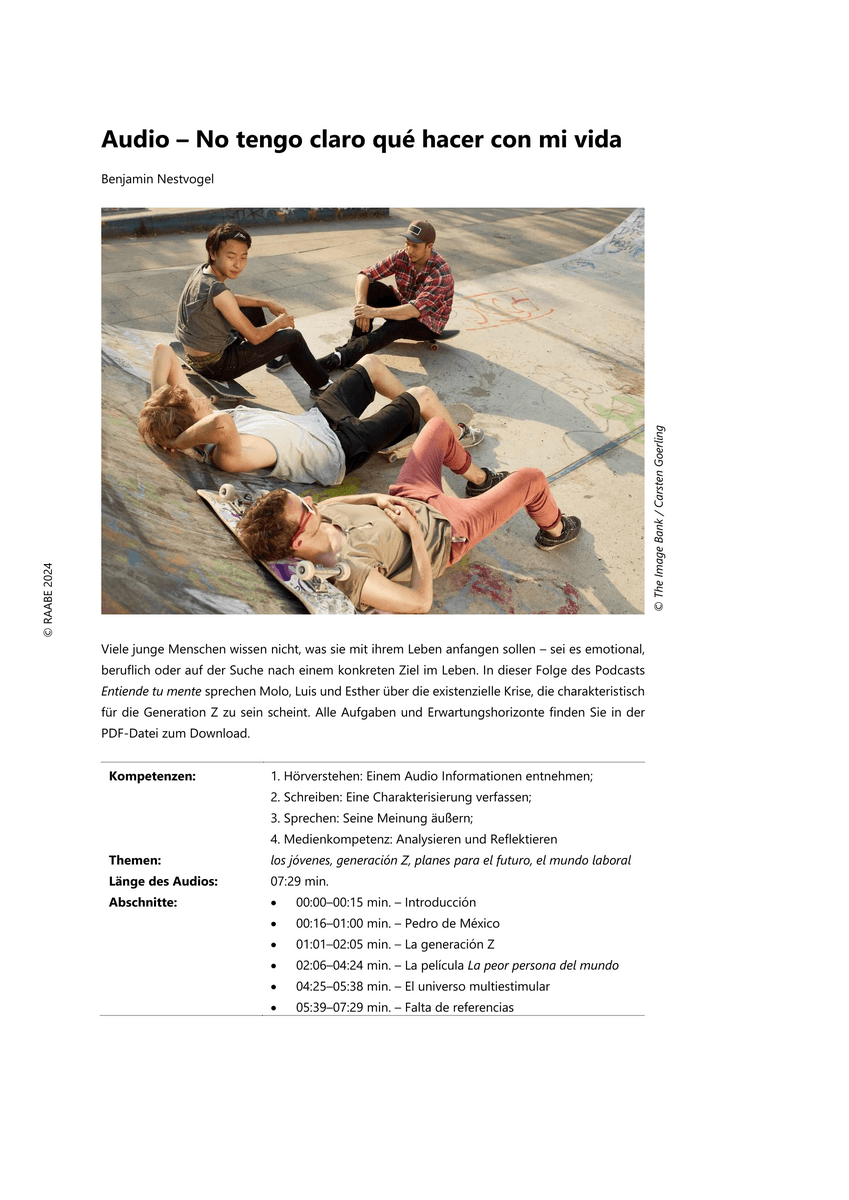 Audio – No tengo claro qué hacer con mi vida