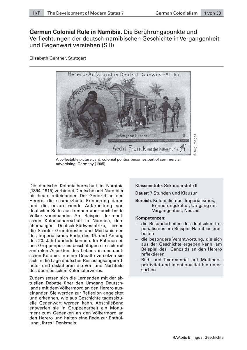German Colonial Rule in Namibia