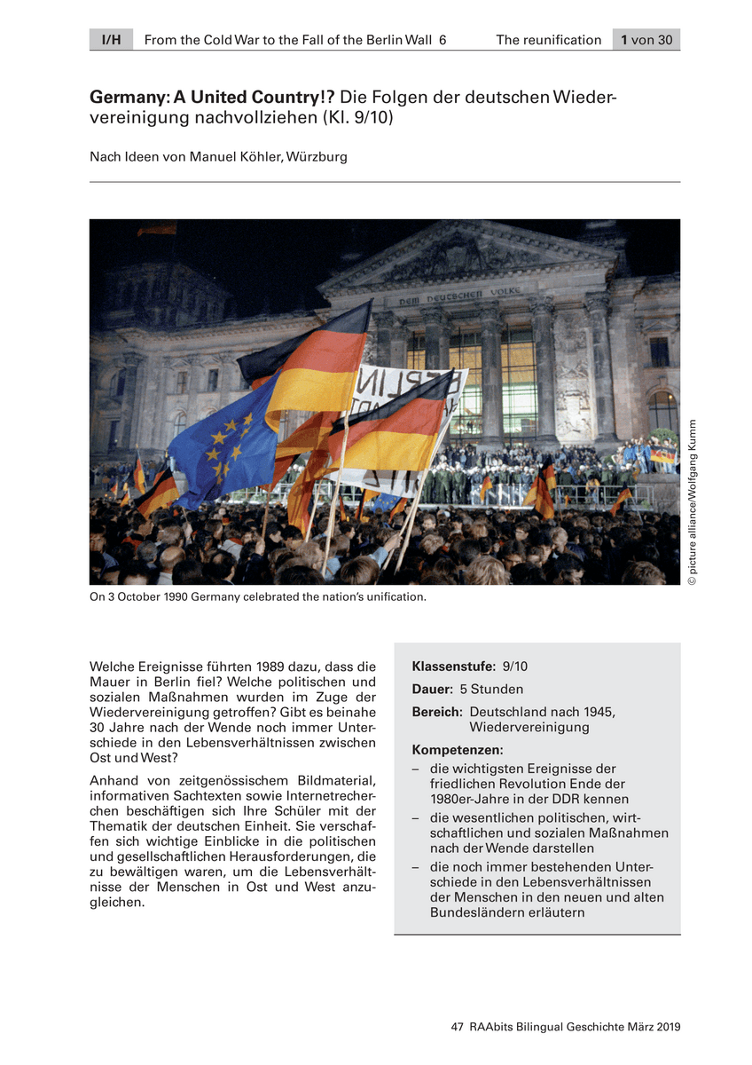 Germany: A United Country!?