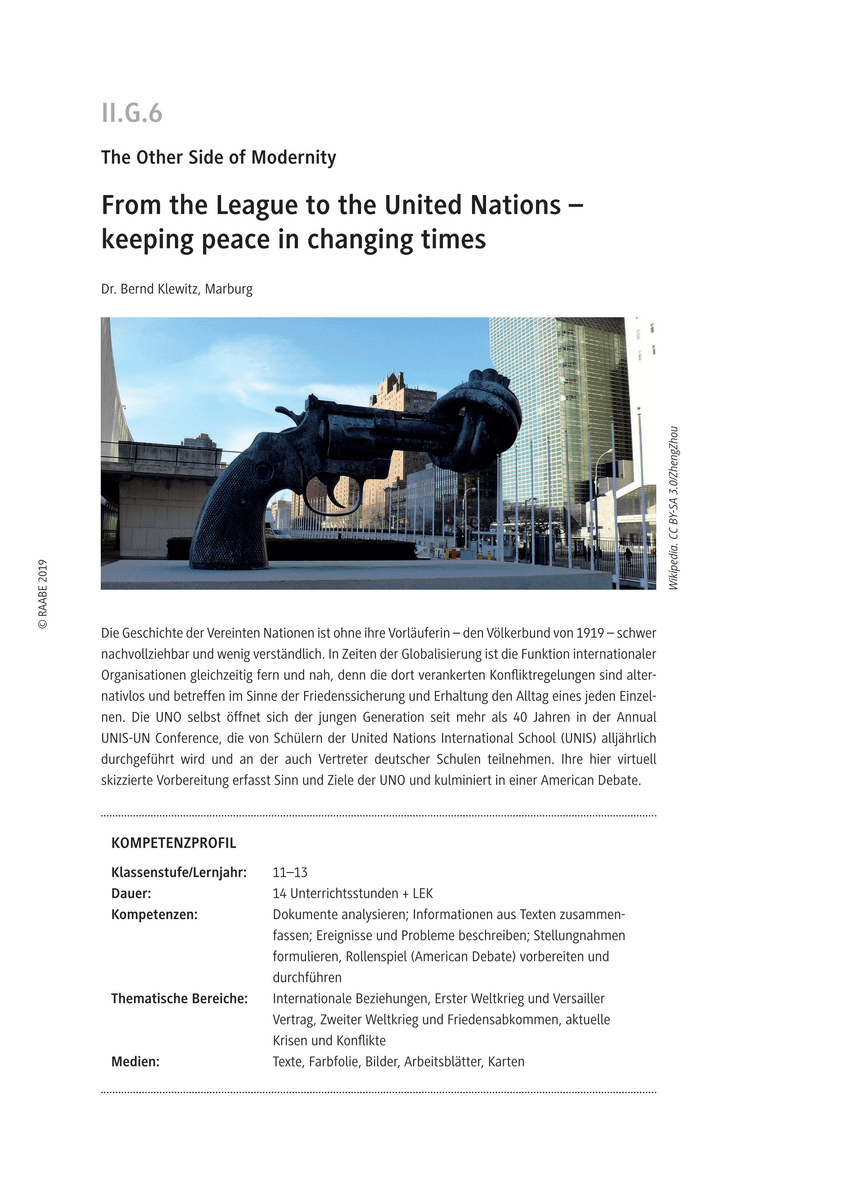 From the League to the United Nations