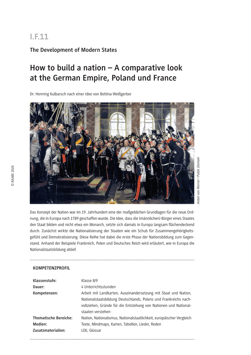 How to build a nation