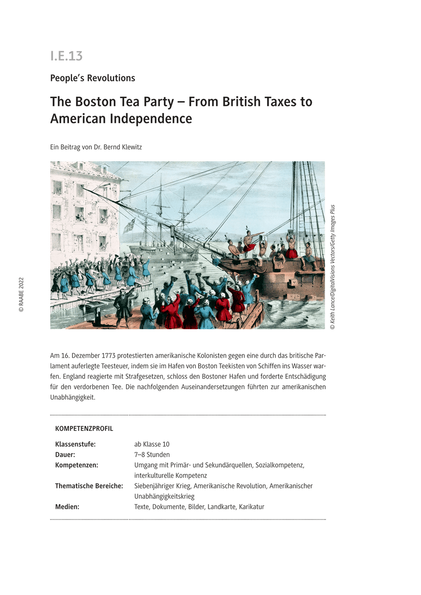 The Boston Tea Party