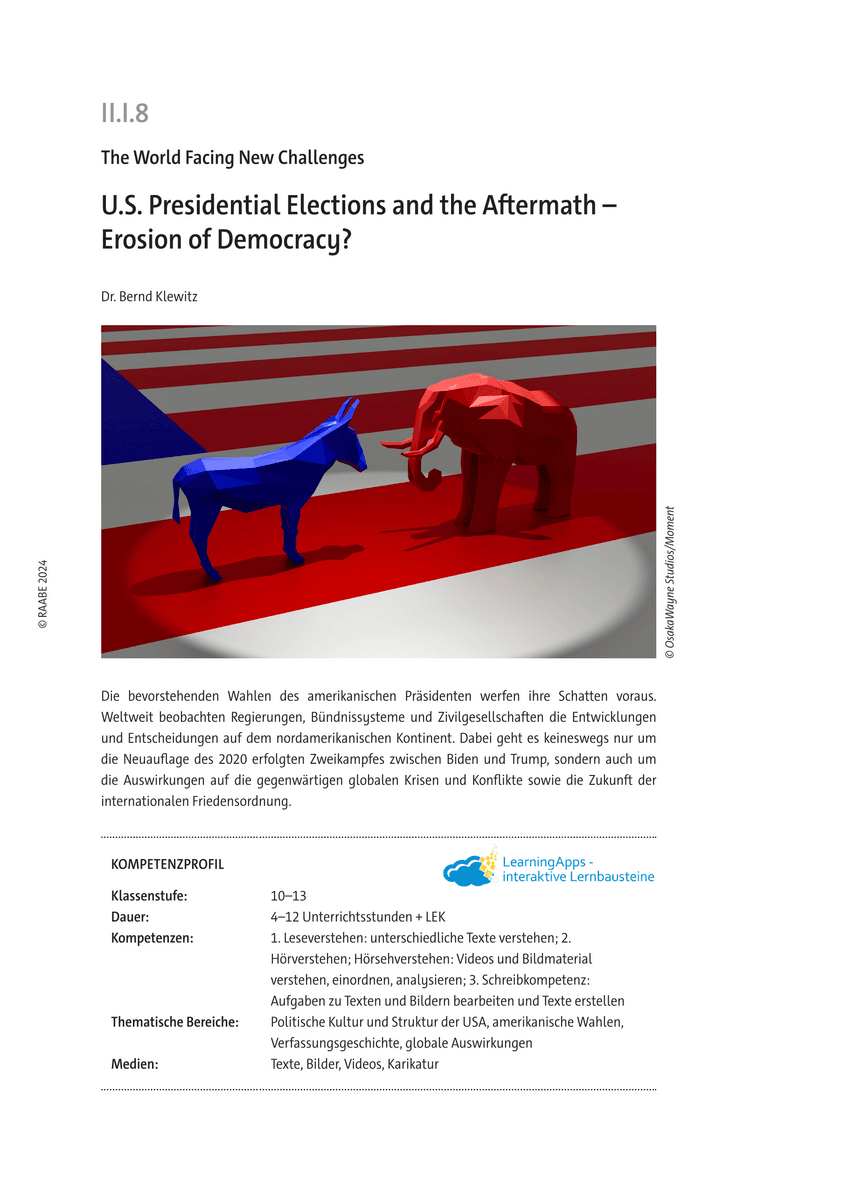 U.S. Presidential Elections and the aftermath