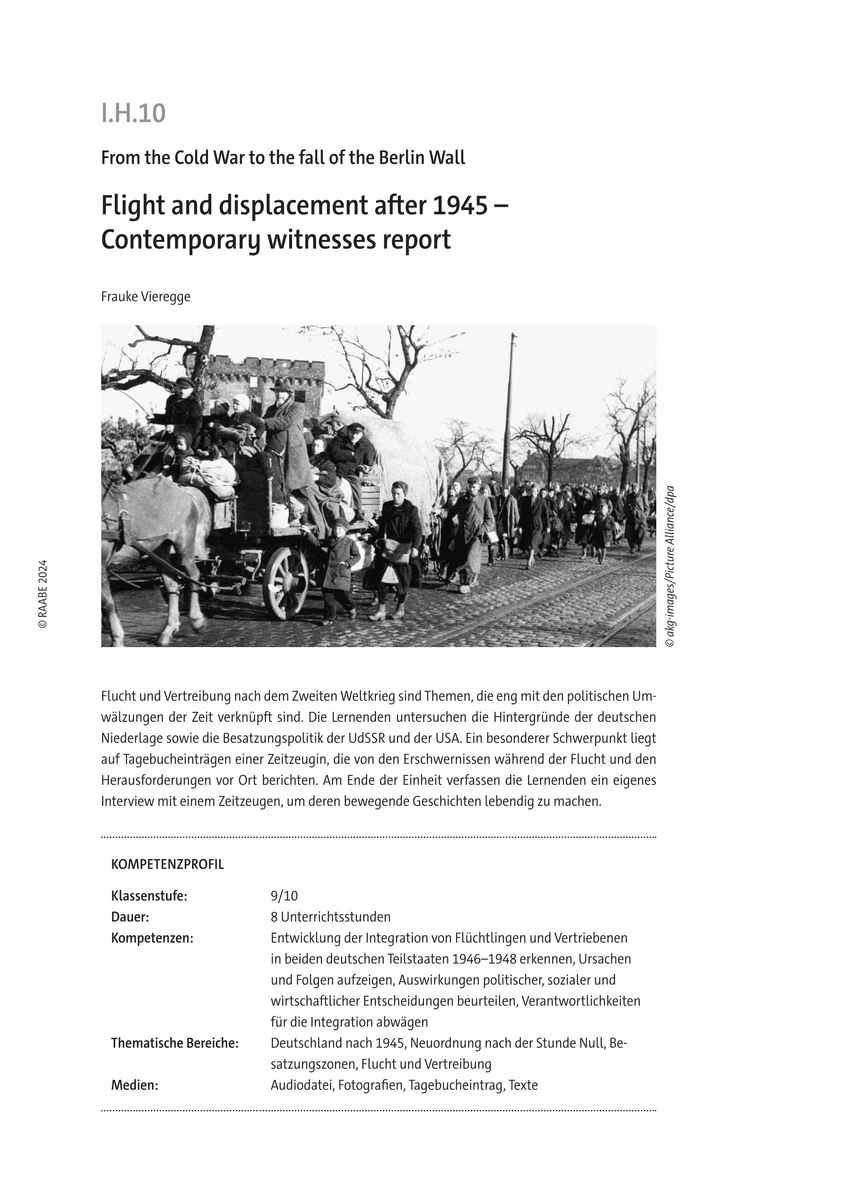 Flight and displacement after 1945