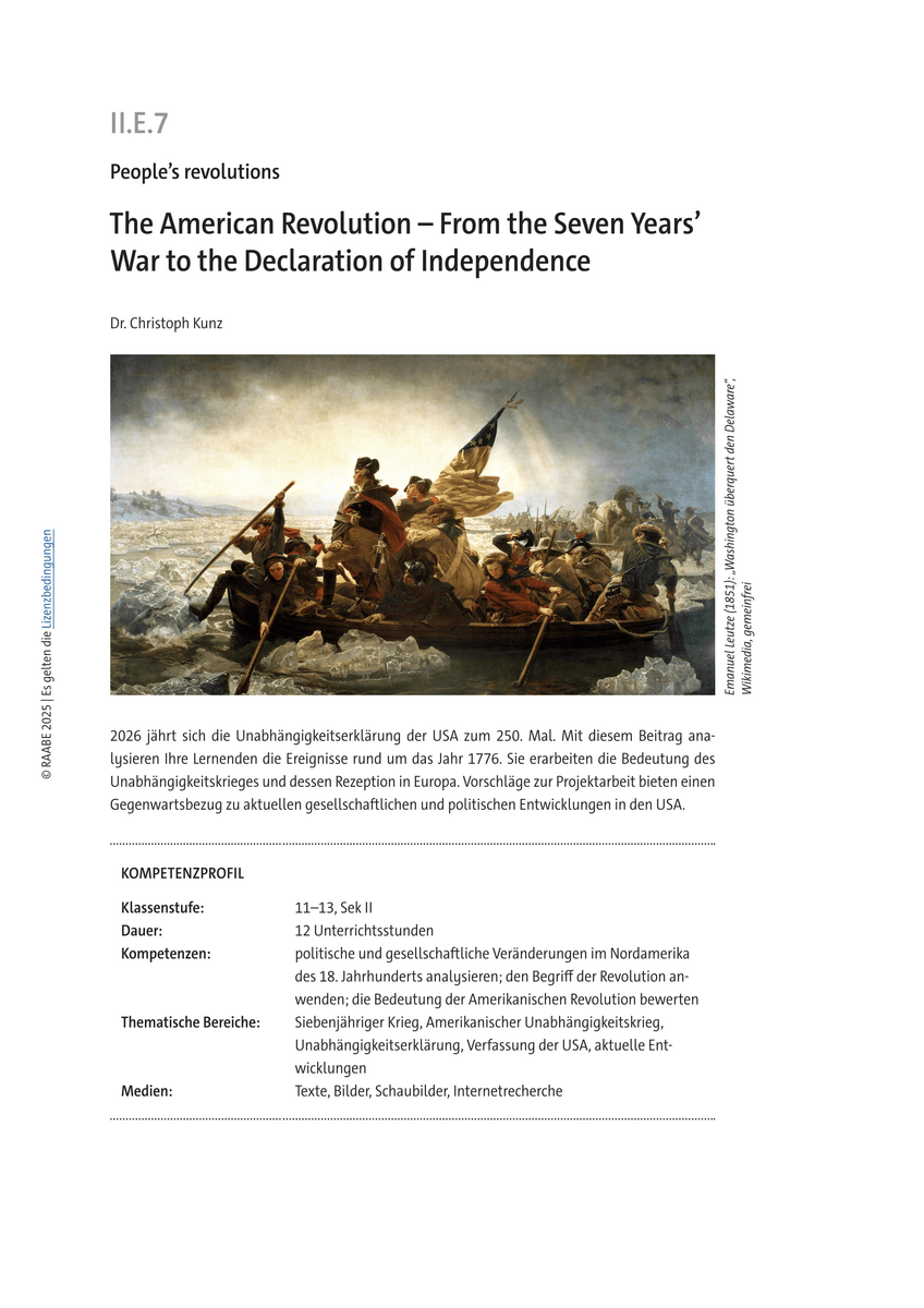 The American Revolution