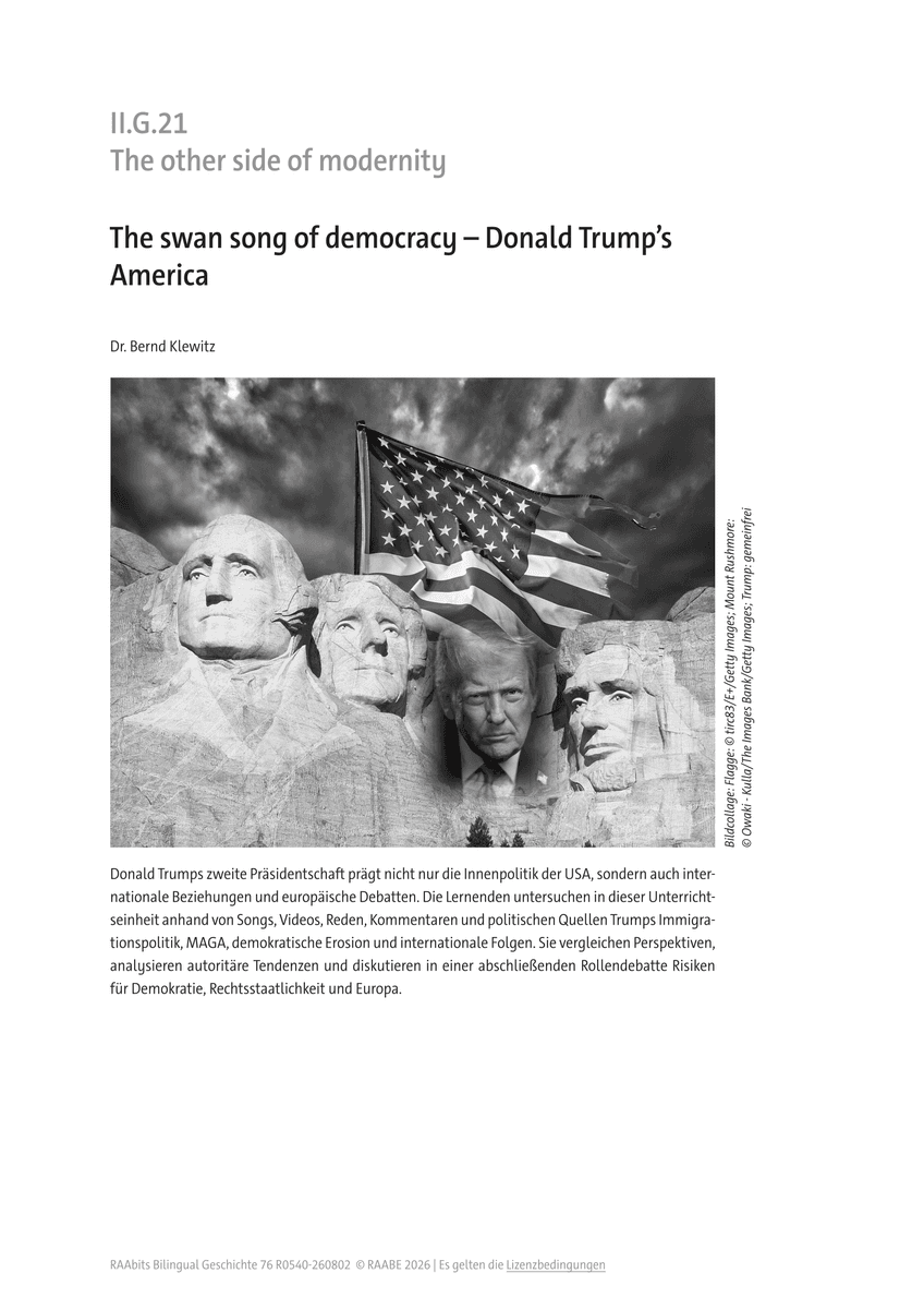 The swan song of democracy