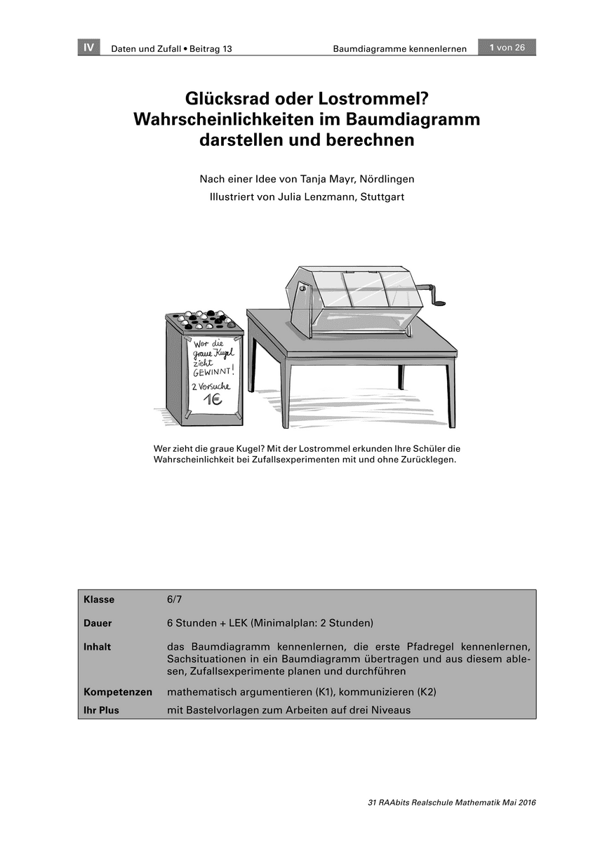 Glücksrad oder Lostrommel?