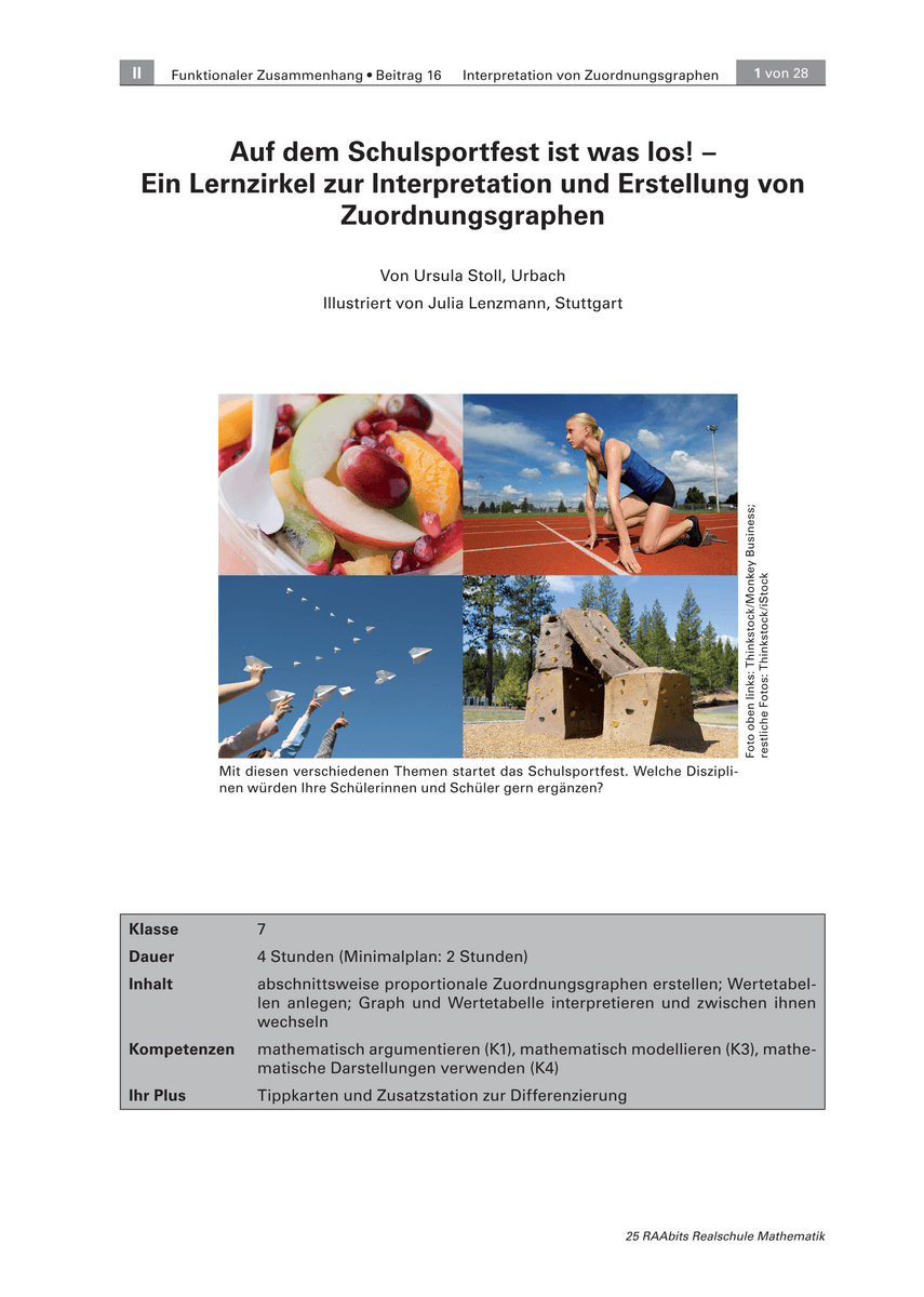 Auf dem Schulsportfest ist was los!