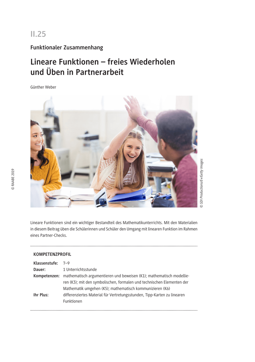 Lineare Funktionen