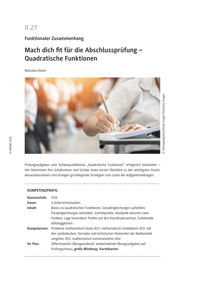Mach dich fit für die Abschlussprüfung