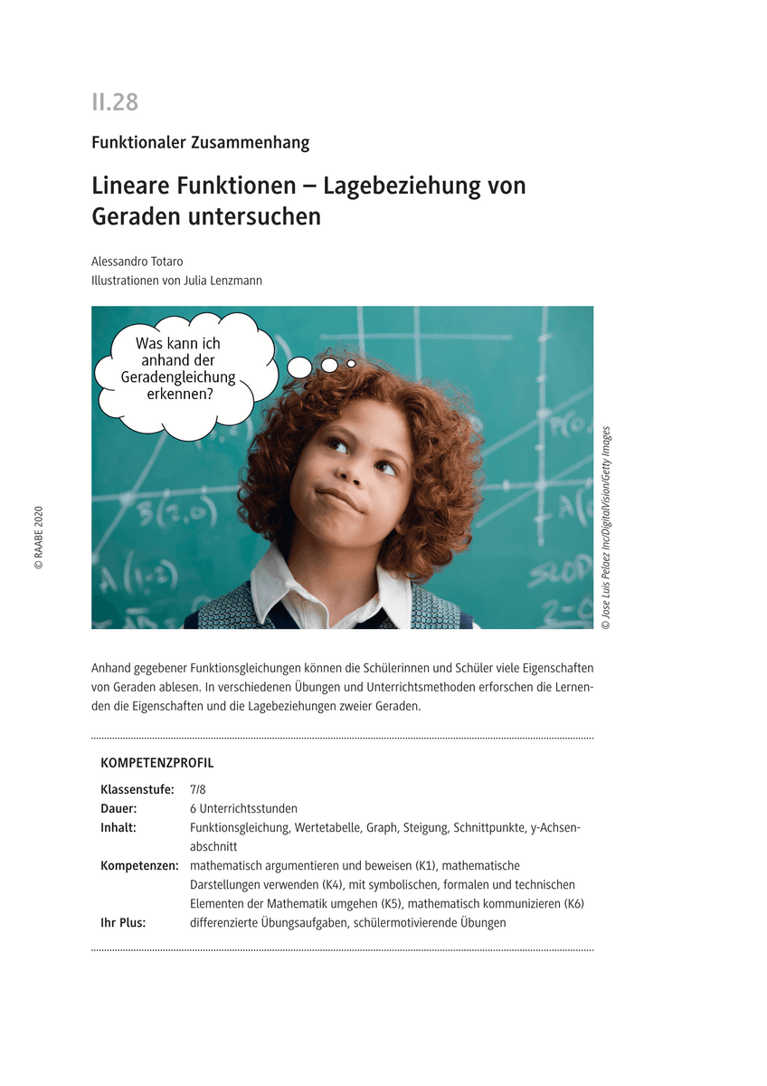 Lineare Funktionen