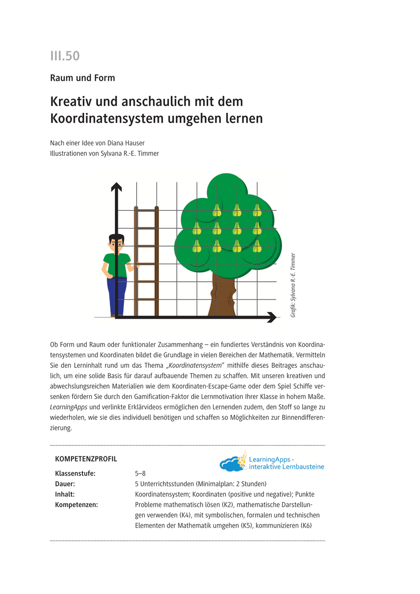 Kreativ und anschaulich mit dem Koordinatensystem umgehen lernen