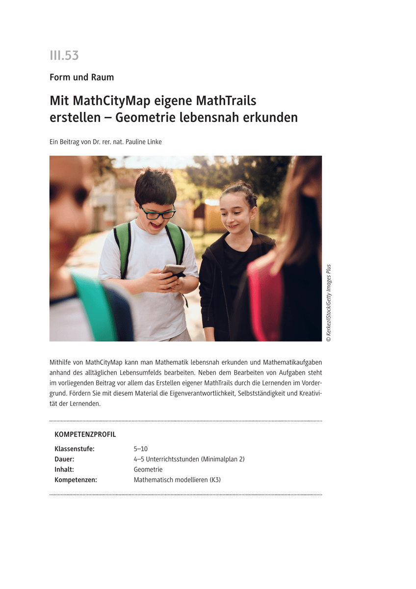 Mit MathCityMap eigene MathTrails erstellen