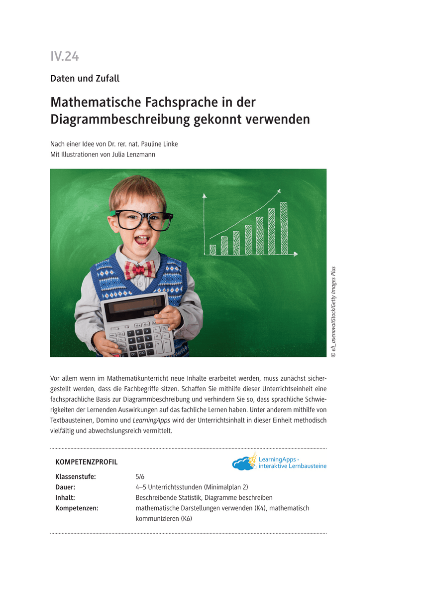Mathematische Fachsprache in der Diagrammbeschreibung gekonnt verwenden
