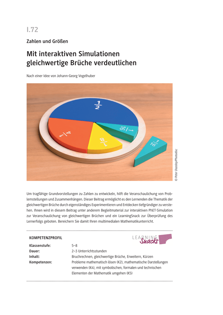 Mit interaktiven Simulationen gleichwertige Brüche verdeutlichen