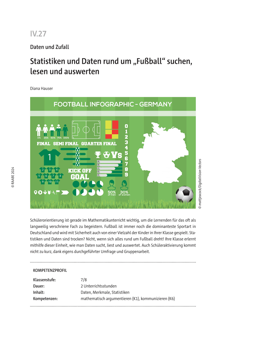 Statistiken und Daten rund um „Fußball“ suchen, lesen und auswerten
