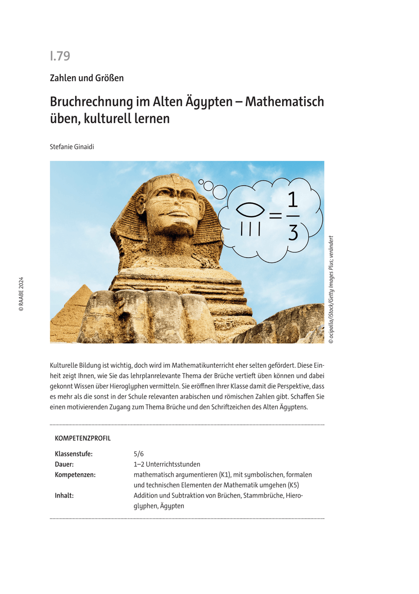 Bruchrechnung im Alten Ägypten