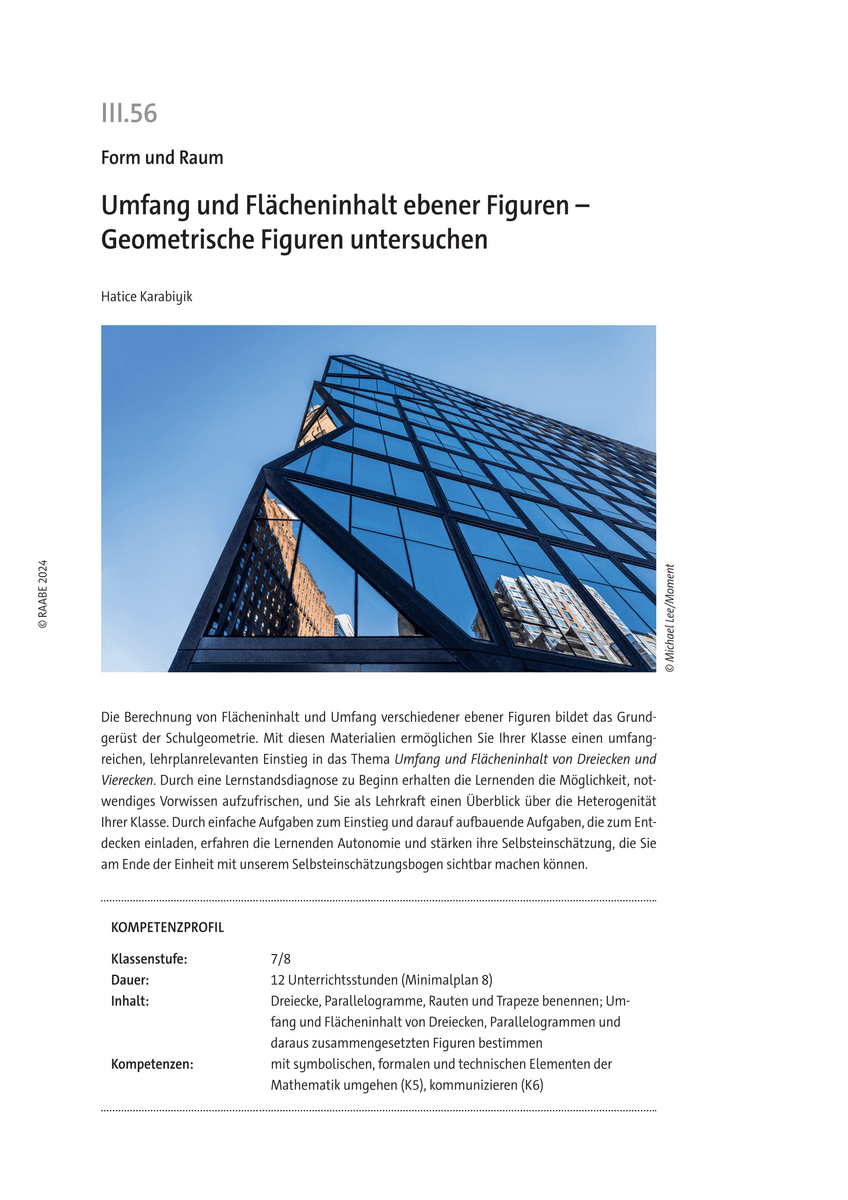 Umfang und Flächeninhalt ebener Figuren
