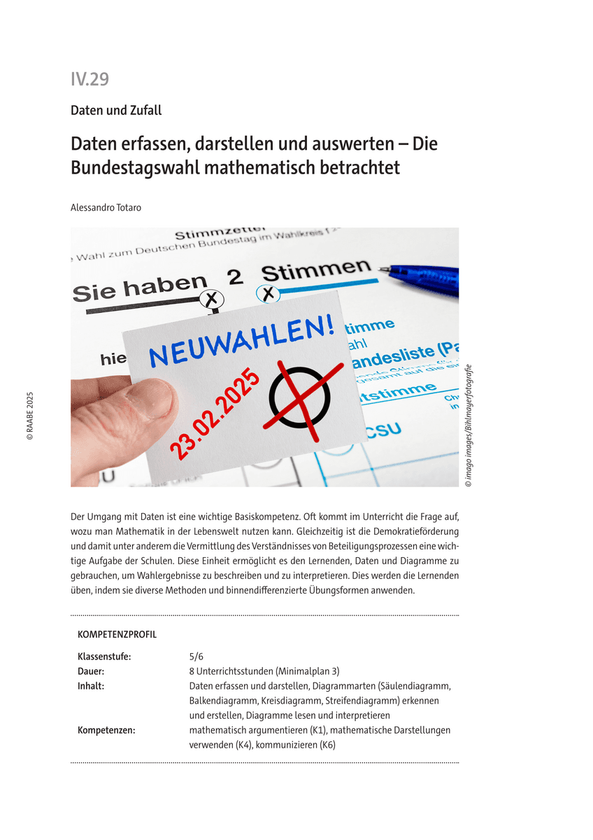 Daten erfassen, darstellen und auswerten